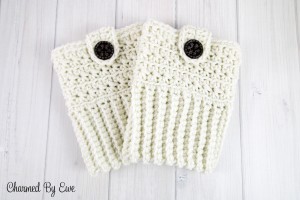 Completed boot cuffs (photo taken with OLYMPUS DIGITAL CAMERA)