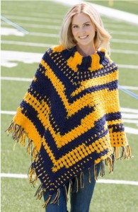 Sporty Crochet Poncho