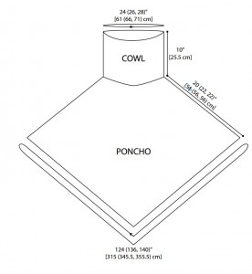 Sporty Crochet Poncho Schematics