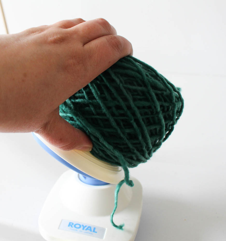 How to Wind Yarn into a Cake by Underground Crafter for I Like Crochet 12