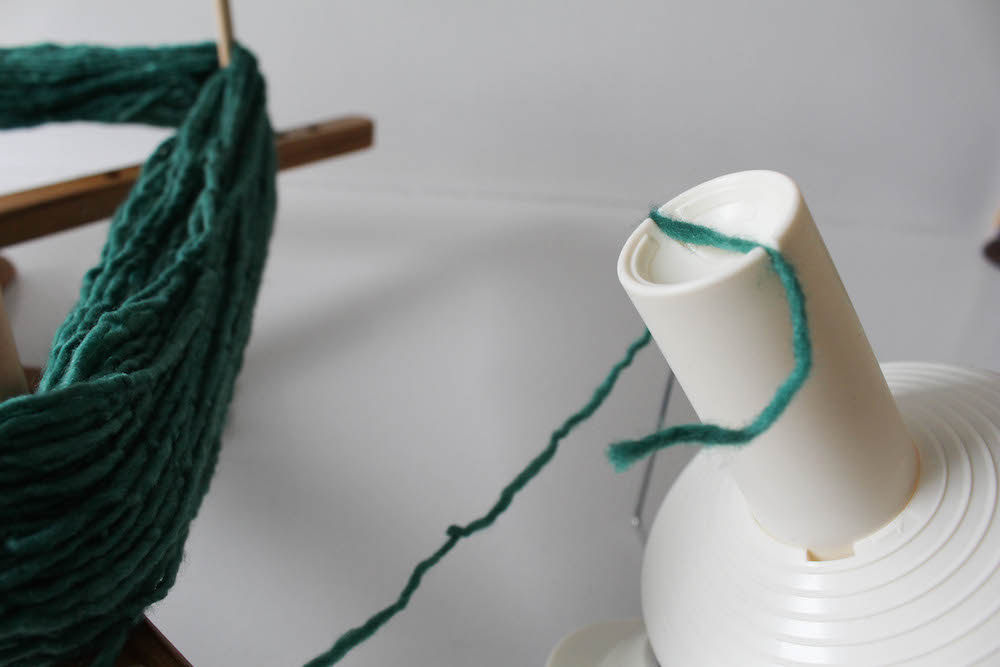 How to Wind Yarn into a Cake by Underground Crafter for I Like Crochet 8