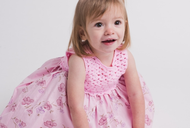 Crochet and fabric baby dress pattern deals