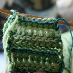 Tunisian Crochet: Carrying Up Color