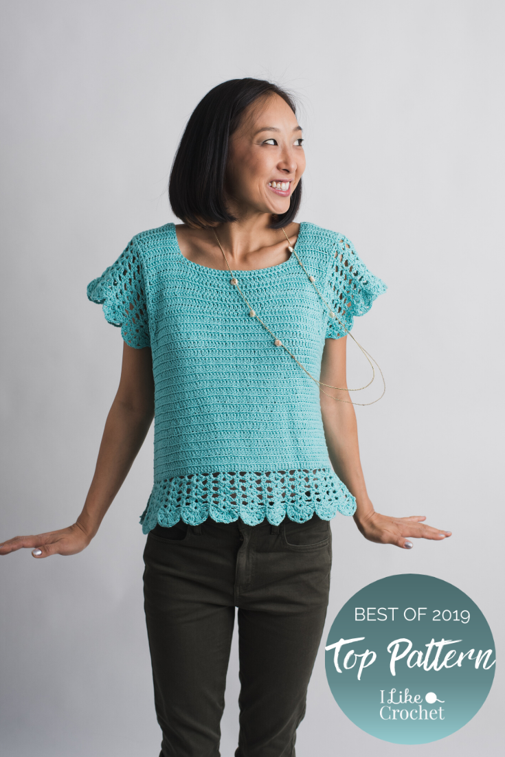 crochet sleeve top