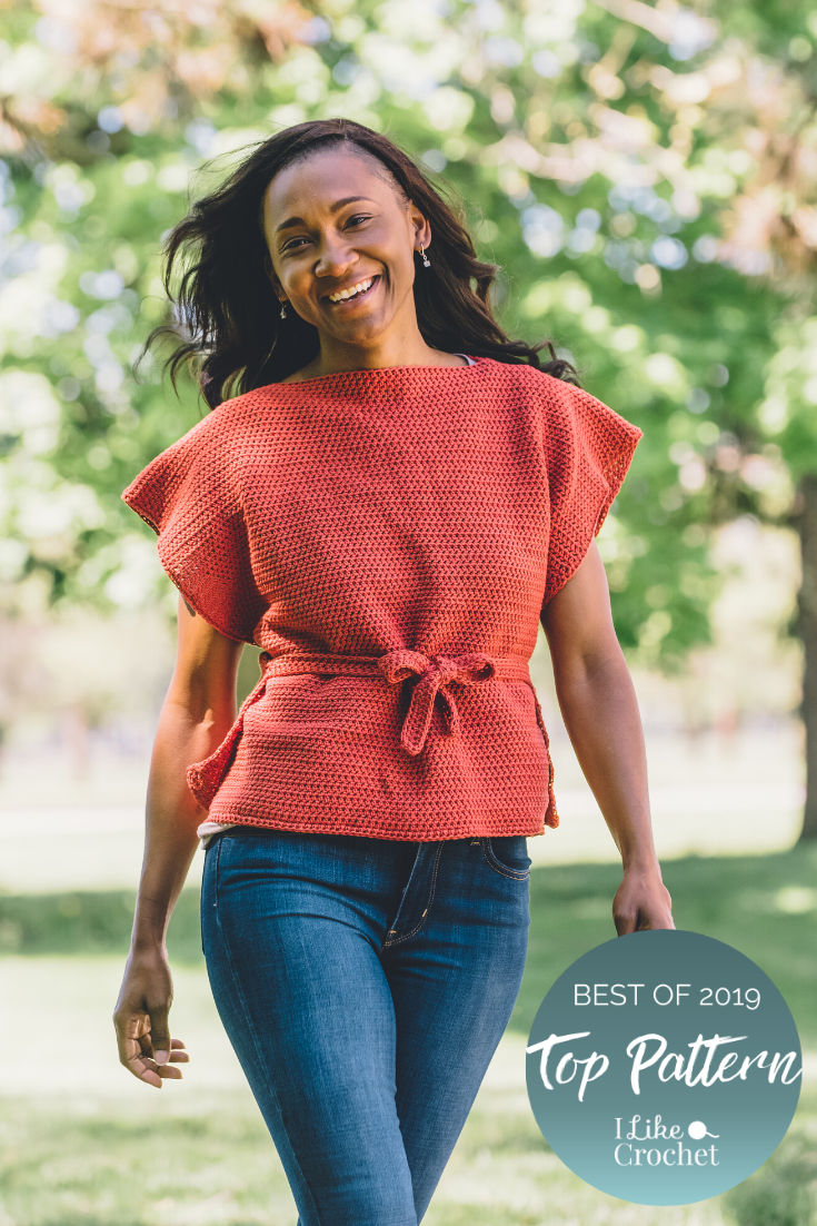 Crochet Top Pattern, Chandra Top