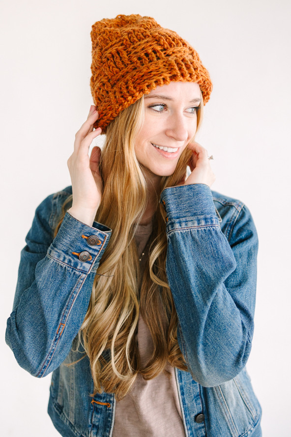 Aren Basket Weave Hat - I Like Crochet