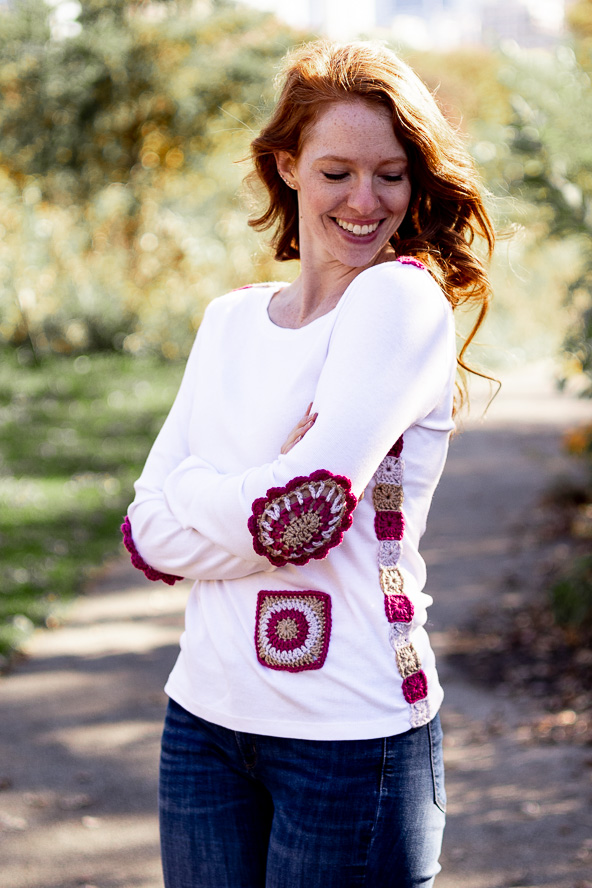 Maura Motif Leather and Crochet Tote - I Like Crochet
