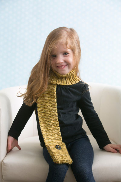 Children's Crochet Pocket Scarve Pattern