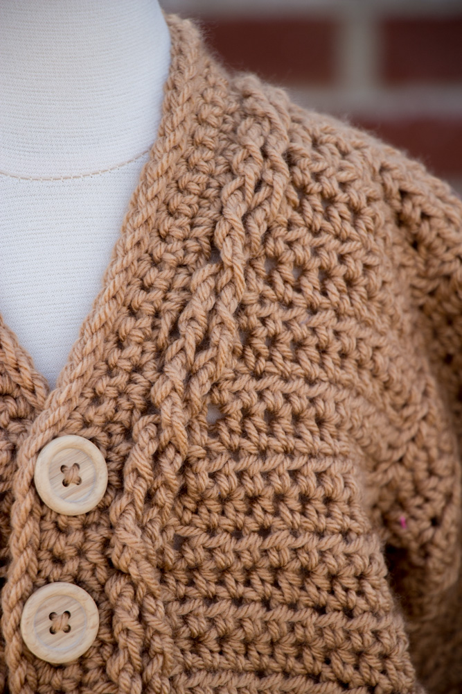 Classic Cables Toddler Cardigan