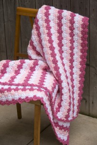 Criss Cross Crochet Shells Throw