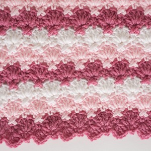 Criss Cross Crochet Shells Throw