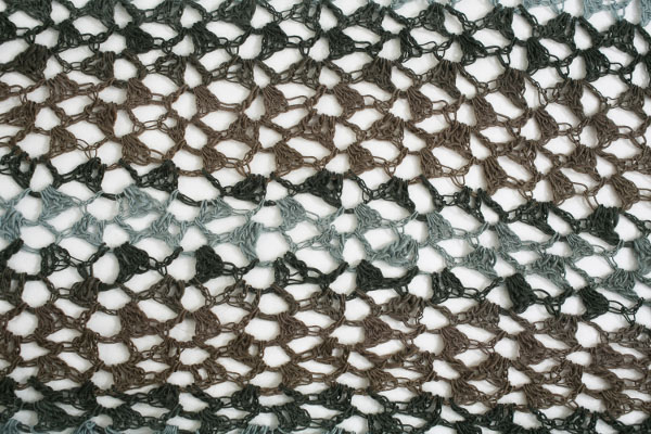 Easy Sideways Crochet Triangle Shawl