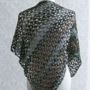 Easy Sideways Crochet Triangle Shawl