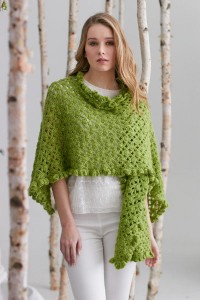 Evergreen Sequin Shawl - I Like Crochet