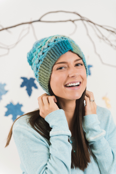 glacial ice slouch hat