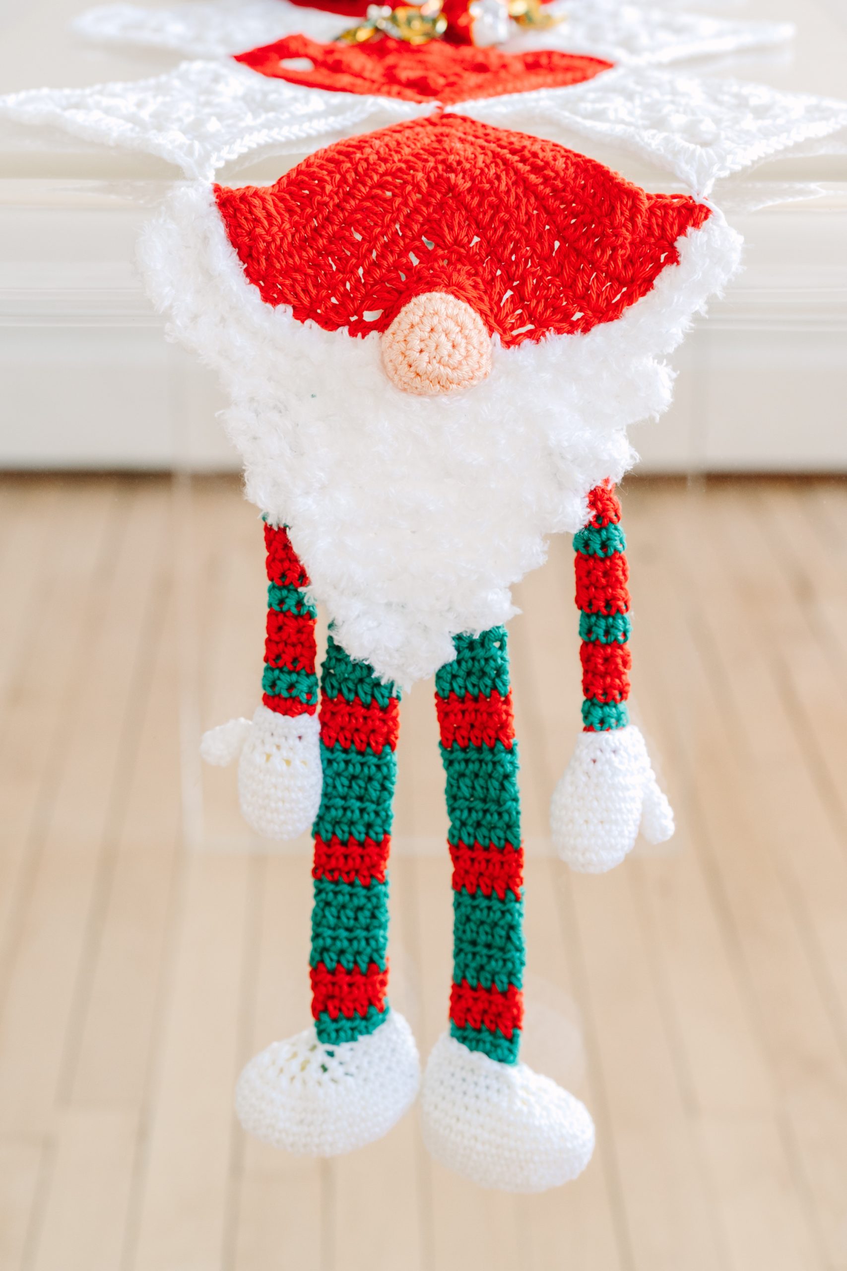 Gnome Table Runner crochet project