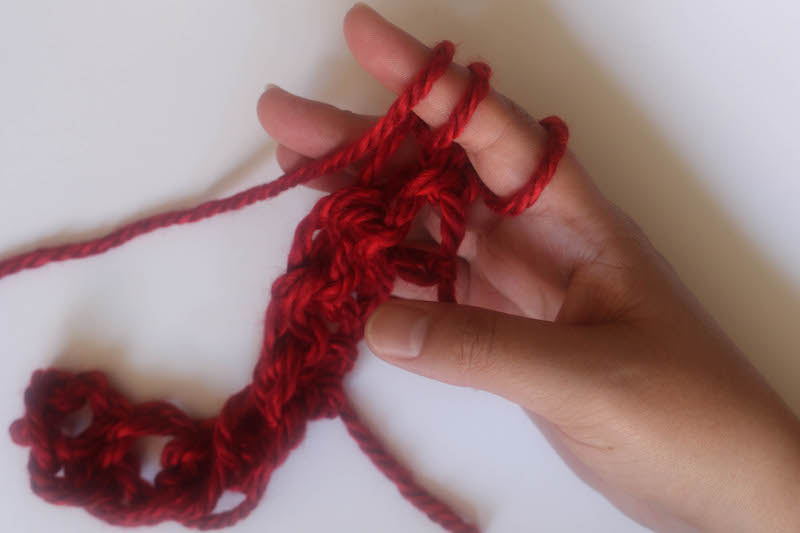 How to Finger Crochet-21