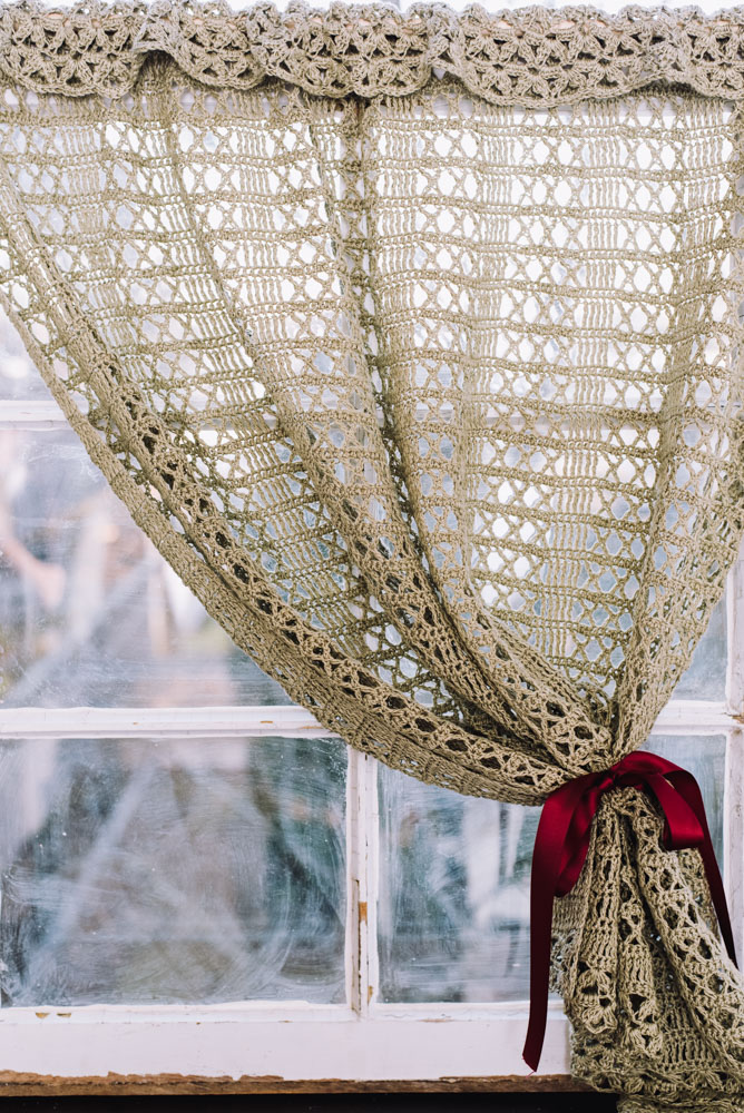 Jade Lace Curtain - I Like Crochet