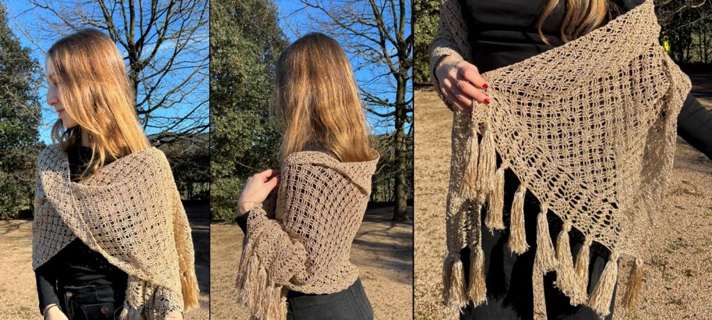 Lace Stole with Tassels crochet project