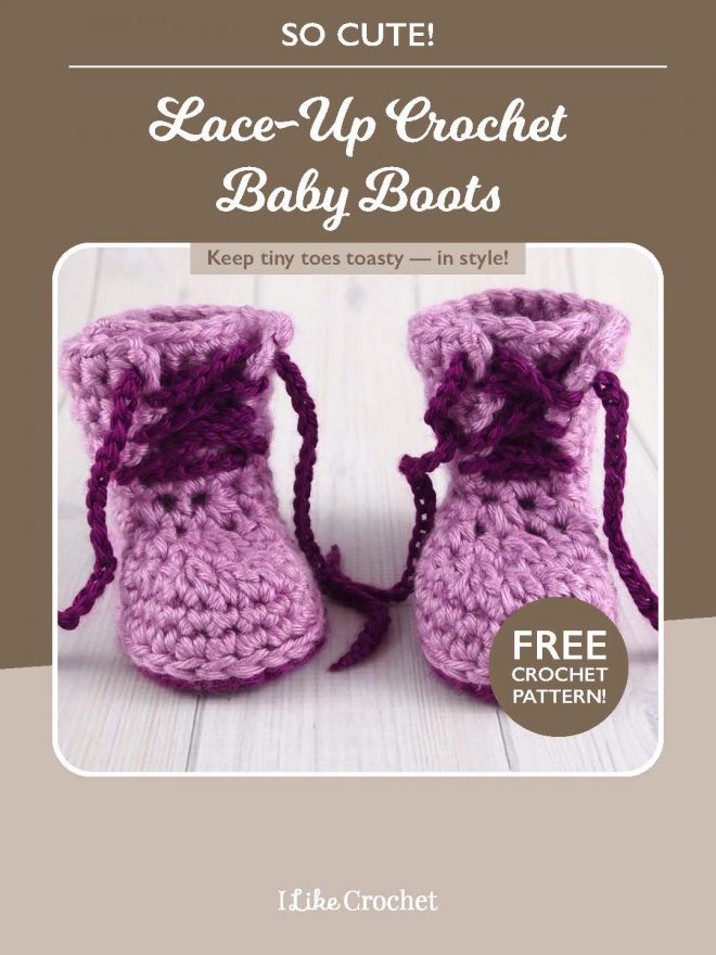 Cute to Boot: Free Fun Lace-Up Boots Pattern