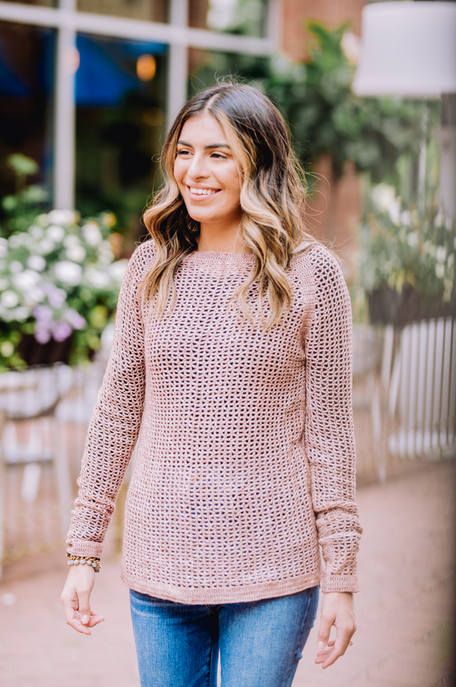 Makayla Mesh Sweater - I Like Crochet