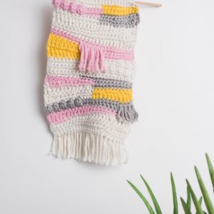 Modern Crochet Wall Hanging