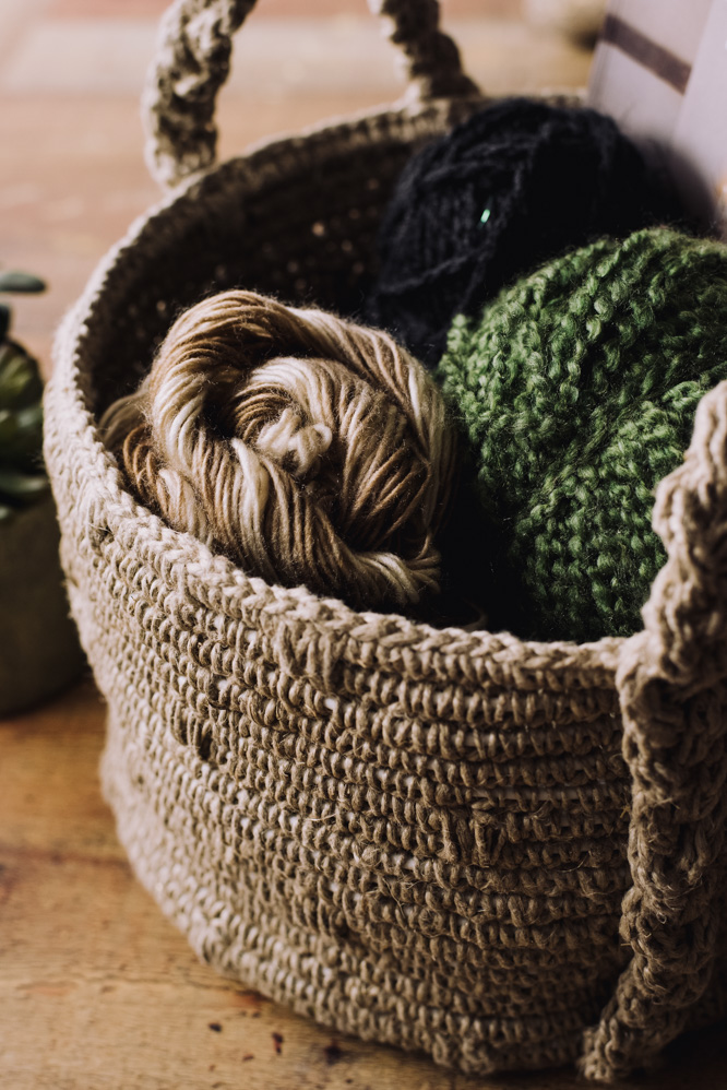 Rustic Braided Basket - I Like Crochet