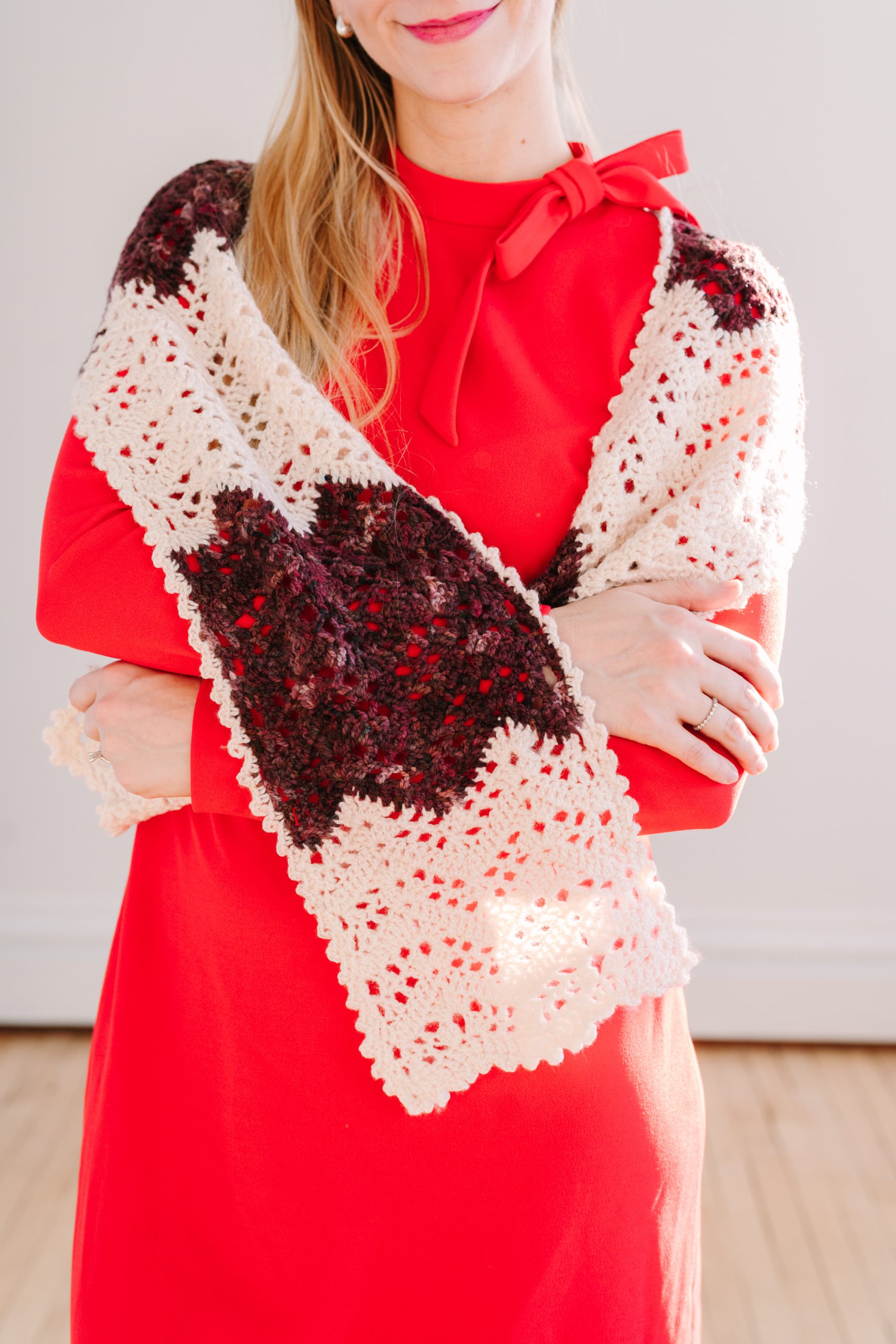 Sea Surf Lace Scarf crochet project
