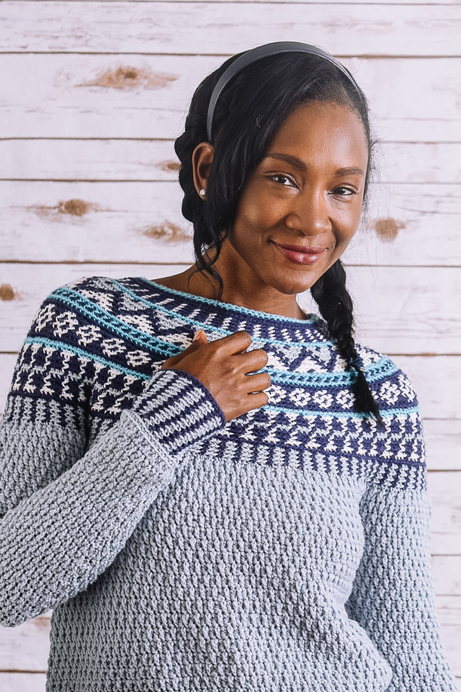 Crochet Pattern Seamless Pullover & Cardigan 2 in (Download Now