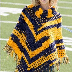 Sporty Crochet Poncho