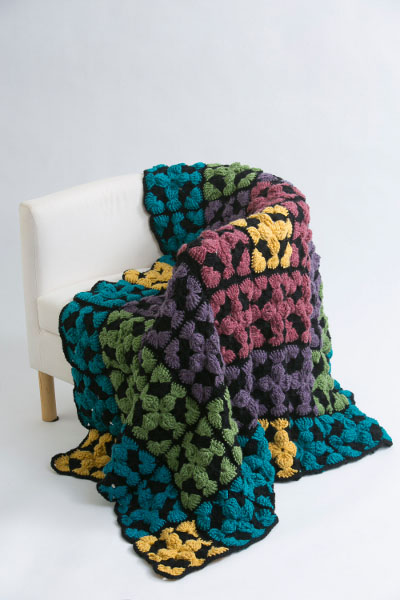 Medieval Stained Glass Afghan in Crochet Vintage