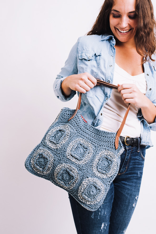 HOW TO attach a magnetic closure to a crochet bag 