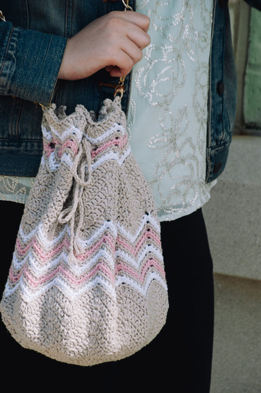 Summer Blush Bucket Bag