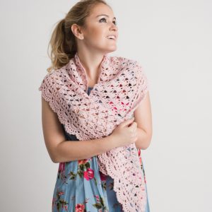 Sunset Breeze Crescent Lace Shawl
