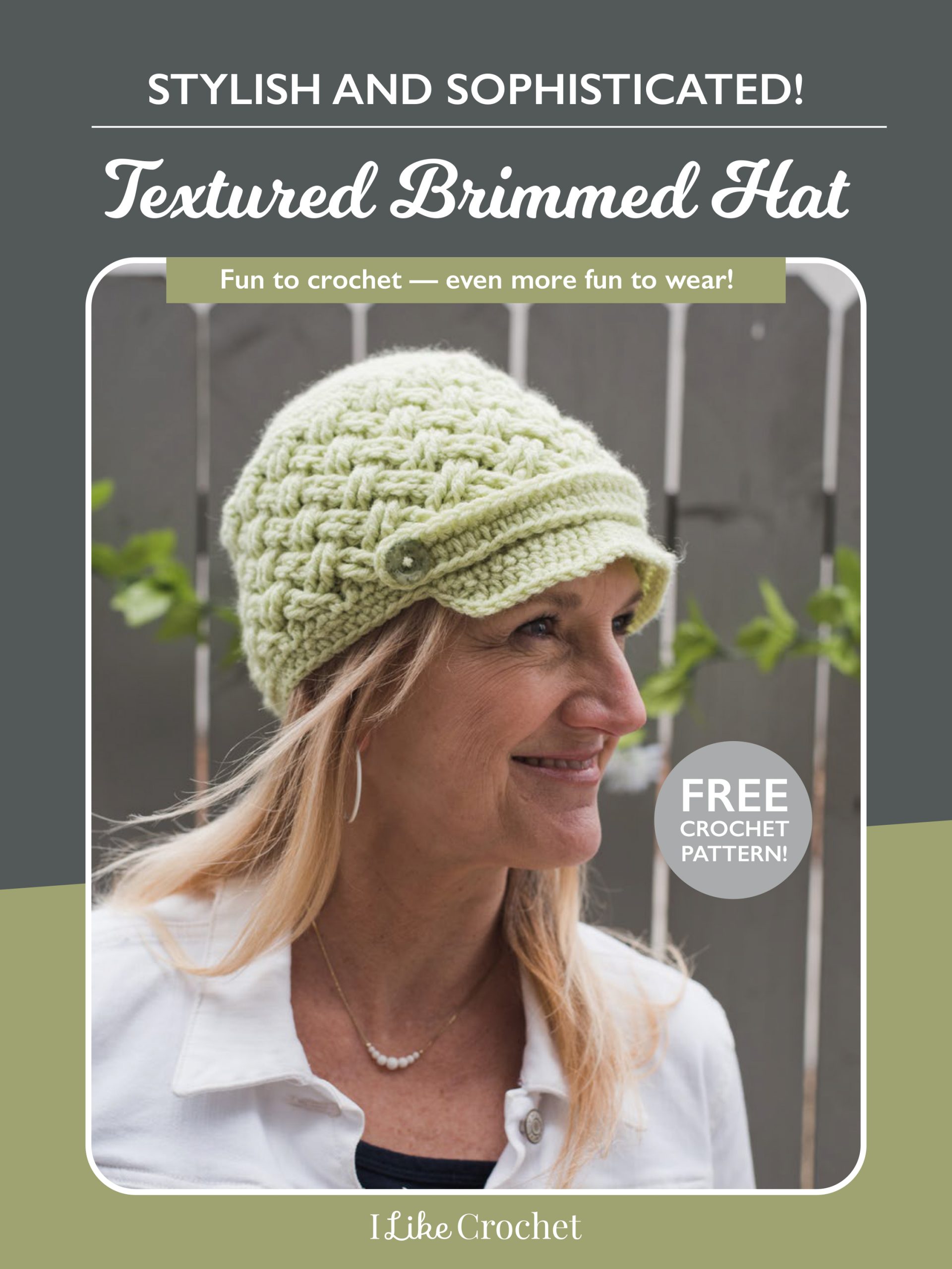 Brimming with Style: Free Crochet Hat Pattern