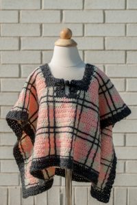 Uptown Plaid Poncho