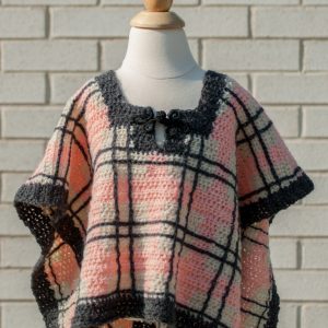 Uptown Plaid Poncho