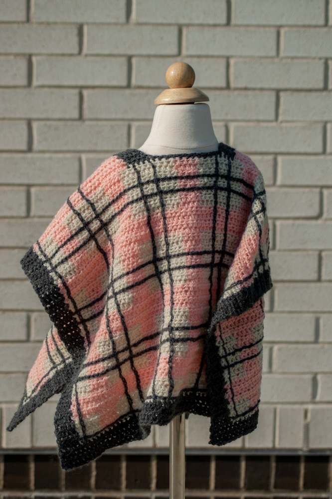 Uptown Plaid Poncho