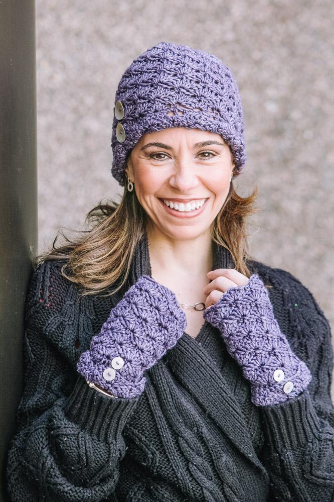 How To Crochet Hat Scarf & Mittens - Free Patterns