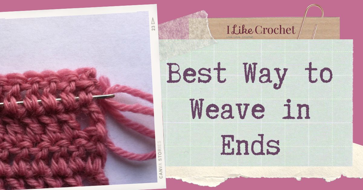 Weaving in Ends as you go, No yarn needle required! 