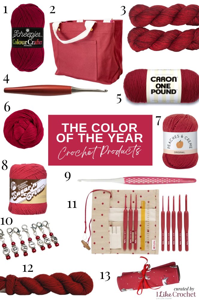 The Color of the Year Crochet Products: 2023 Magenta - I Like Crochet