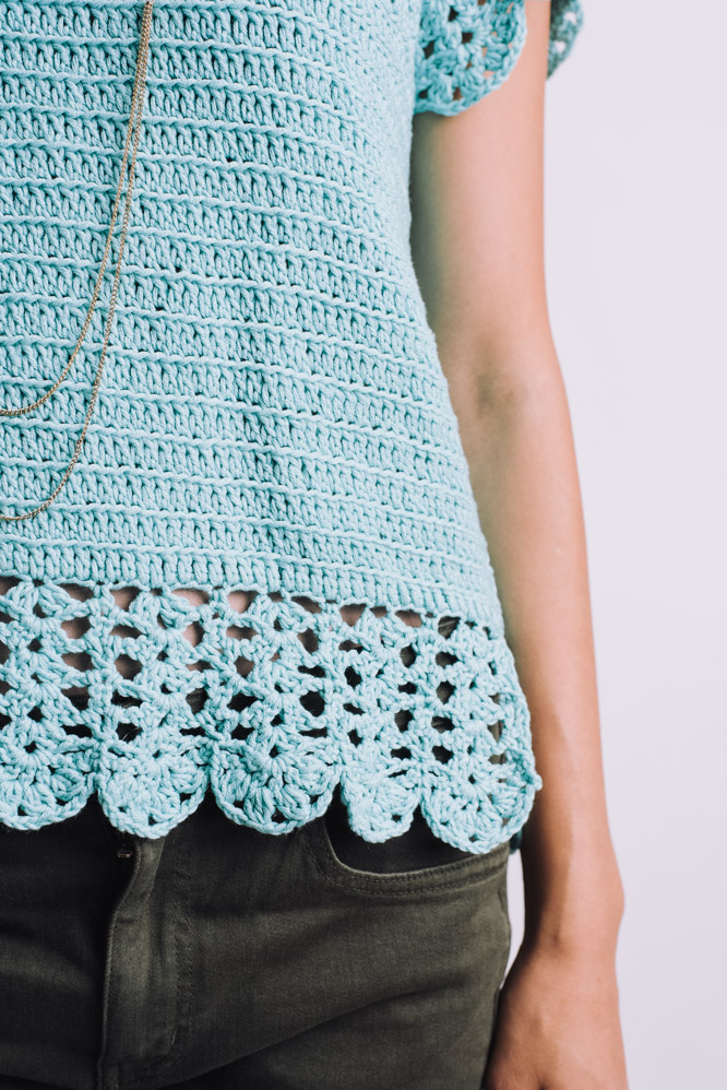 Vivi Ruffle Sleeve Top - I Like Crochet